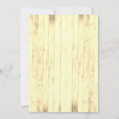 Invitation Boys Photo Rustique Brown Recherché Anniversaire (Dos)