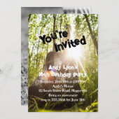 Invitation Boys plus âgés Anniversaire Fête Guitare Invitatio (Devant / Derrière)