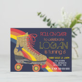 Invitation Boys Roller Skating Party, skate, roller disco (Debout devant)