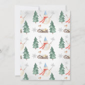 Invitation Boys Snowman Winter Onederland Anniversaire (Dos)