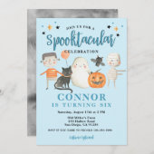 Invitation Boys Spooktacular Halloween fête d'anniversaire (Devant / Derrière)