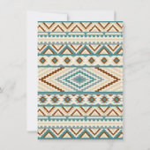 Invitation Boys Tribal Teepee Baby shower Aztec (Dos)