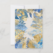 Invitation Boys Two Wild 2nd Birthday Blue Ecru Safari (Dos)