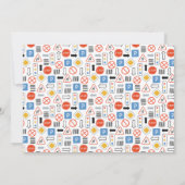 Invitation Boys Véhicules Transport Thématique Anniversaire (Dos)