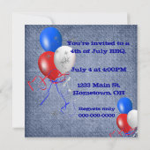 Invitation BQ américain (Dos)