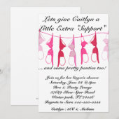 Invitation Bra & Panty Lingerie Shower (Devant / Derrière)