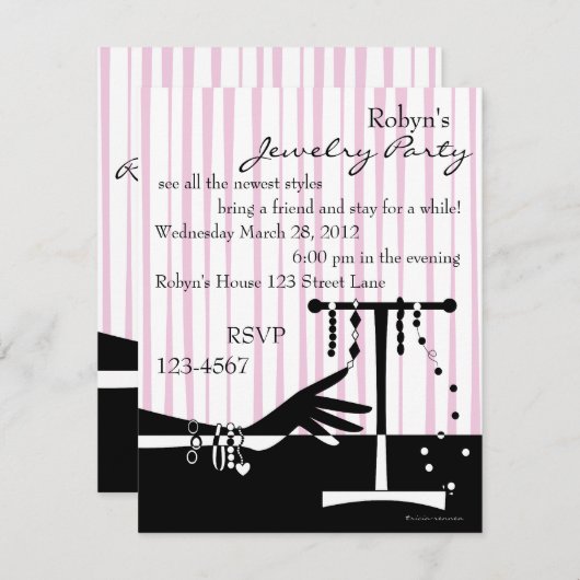 Invitation Bracelet Escapades (Devant / Derrière)