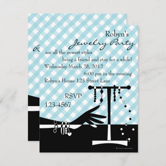 Invitation Bracelet Escapades (Devant / Derrière)