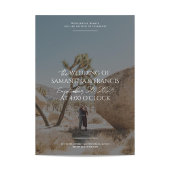 Invitation Bradford Modern Photo et Mariage de typographie