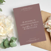 Invitation Bradford Modern Photo et Mariage de typographie