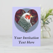 Invitation Brahma Hen Heart (Debout devant)