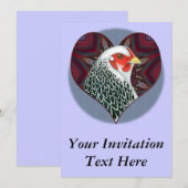Invitation Brahma Hen Heart (Devant / Derrière)