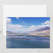 Invitation Brahmaputra rivière et paysage de montagne - Tibet (Devant / Derrière)
