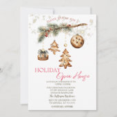 Invitation Branche d'arbre, Ornements, Étoiles Porte ouverte (Devant)