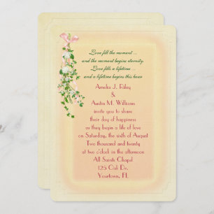 Invitation Branche de Mariage floral