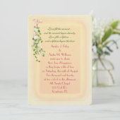 Invitation Branche de mariage florale (Debout devant)