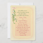 Invitation Branche de mariage florale (Devant)