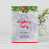 Invitation Branche de Noël (Debout devant)
