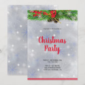 Invitation Branche de Noël (Devant / Derrière)