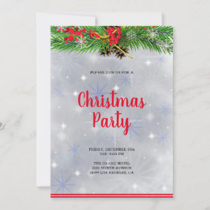 Invitation Branche de Noël