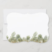 Invitation Branche de pin vert mariage (Dos)