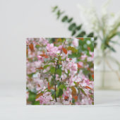 Invitation Branche délicate avec fleurs pommier (Debout devant)
