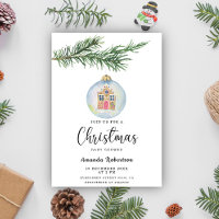 Branche d'hiver avec baby shower jouet