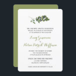 Invitation Branche d'olive aquarelle | MARIAGE<br><div class="desc">DE LA COLLECTION MARIAGE WATERCOLOR OLIVE ORCHARD : Oeuvre d'un Feuille d'olive et Branche avec Olives noires simplement placé au centre. Pour toute question sur les changements de conception personnalisés par le concepteur indépendant,  veuillez envoyer un courriel à paula@labellarue.com AVANT de customiser ou de passer une commande.</div>