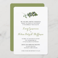Branche d'olive aquarelle | MARIAGE