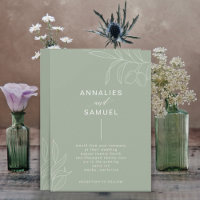 Branche d'olive verte Moderne Mariage élégant