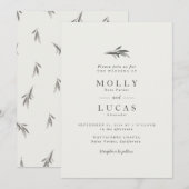 Invitation Branche d'Olivier (Devant / Derrière)