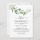 Invitation "Branche d'Olivier Moderne 'Célébrons'" (Devant)