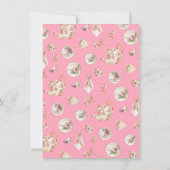 Invitation Branche Floral Tea Party (Dos)