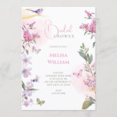 Invitation Branche florale douche de mariée (Devant)