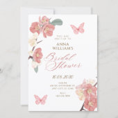 Invitation Branche florale douche de mariée (Devant)