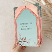 Invitation Branche florale Oiseaux romantiques Mariages indie