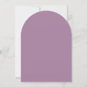 Invitation Branche florale violette (Dos)