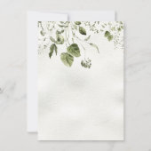 Invitation Branche forestière des bois Animaux Baby shower Bo (Dos)