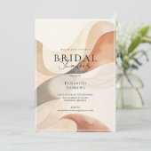 Invitation Branché, Moderne, Couleurs Naturelles-Vagues, Mari (Debout devant)