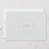 Invitation Branche simple moderne de guirlande de dîner en (Dos)