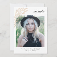 Branche tendance Faire-part/invitation Faux Gold