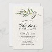 Invitation Branche verte d'olive simple (Devant)