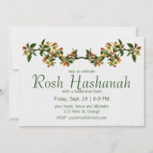 Invitation Branche vintage Apple avec fleurs (Devant)