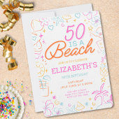 Invitation branchée 50th Beach Anniversaire