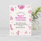 Invitation branchée Bachelorette Party (Debout devant)