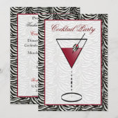 Invitation branchée pour une soirée cocktail (Devant / Derrière)