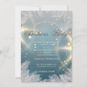 Invitation Branches Arbre de Noël Argent, Fête d'entreprise, (Devant)
