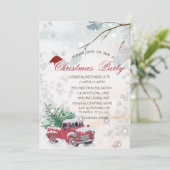 Invitation Branches Arbre Red Truck Company Party (Debout devant)