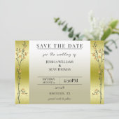 Invitation Branches Automnes, Confetti Gold Enregistrer La Da (Debout devant)