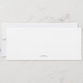 Invitation Branches blanches en feuilles (Dos)